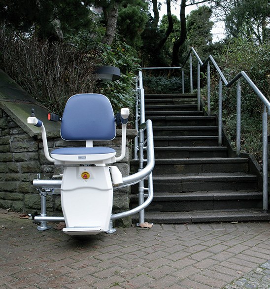 Egyenes lépcsőlift, egyenes széklift